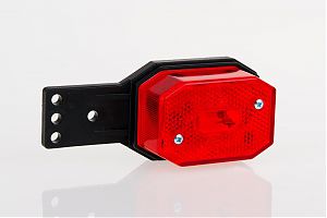 Габаритный фонарь с кронштейном и светоотражателем FT-001 CII+K красный FRISTOM