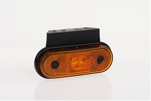 Габаритный светодиодный фонарь FT-020 Z+K с кронштейном желтый LED FRISTOM