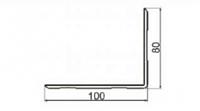 Профиль алюминиевый окантовочный 100х80 (6000мм). Артикул: Ал-097084