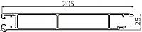 Профиль алюминиевый бортовой нижний (6500 мм) Артикул: Ал-8507029-65